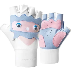 Cute Kids Half-Finger Cycling Gloves Non-Slip Padded Unisex
