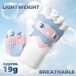 Cute Kids Half-Finger Cycling Gloves Non-Slip Padded Unisex