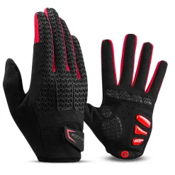 Cycling Gloves Full Finger with Gel Padded Shock Absorbing