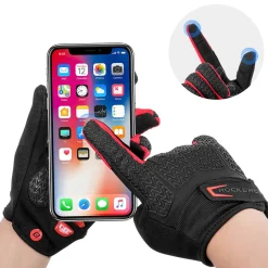 Cycling Gloves Full Finger with Gel Padded Shock Absorbing