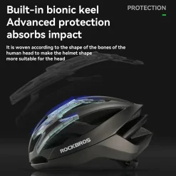 Cycling Helmet Bionic Support Antibacterial Liner Adjustable Fit