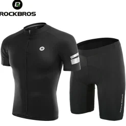 Cycling Jersey Shorts Set Bike MTB Compression Wicking Sport Pants Breathable Coolmax Pad Pants For Men Women