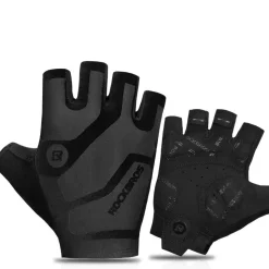 Flocked Half Finger Cycling Gloves