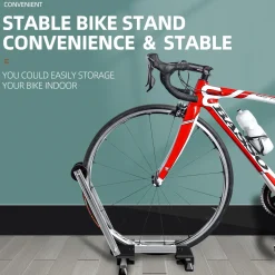 Foldable Alloy Indoor Bike Stand for 20"-29" Wheels