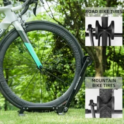 Foldable Carbon Steel Floor Bike Stand for 20"-29" Wheels
