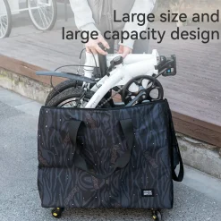 Folding Bike Travel Bag with Wheels for 14–16 Inch Bikes