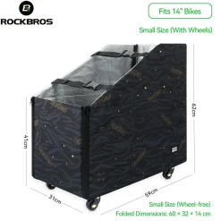 Folding Bike Travel Case Fits 14