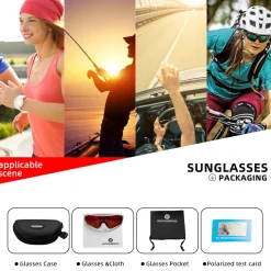 Full-Frame Polarized Cycling Glasses with Myopia Insert