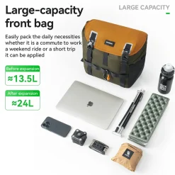 Gravel Road Bike Waterproof Front Bag 24L