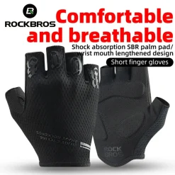 Half-Finger Cycling Gloves with SBR Shock-Absorbing Palm Pads