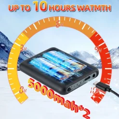 Heated Socks Rechargeable Up to 8 Hours 5000mAh Winter Foot Warmers Electric Socks