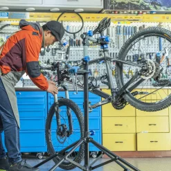 Height-Adjustable Bike Repair Stand for Home Maintenance