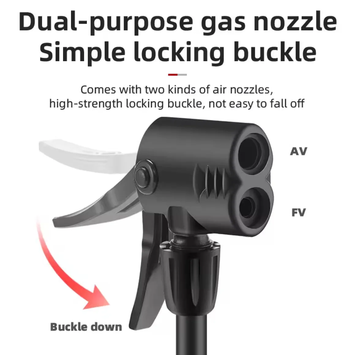High-Pressure Aluminum Bike Foot Pump