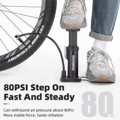 High-Pressure Aluminum Bike Foot Pump