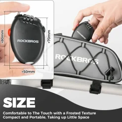High Security Helmet Lock 60cm Steel Cable Combination Bike Lock