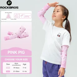 Kids Cooling Arm Sleeves Breathable Sun Protection
