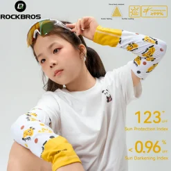 Kids Cooling Arm Sleeves Breathable Sun Protection