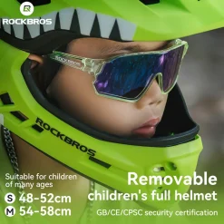 Kids Full-Face Bike Helmet Cartoon for Boys and Girls