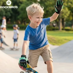 Kids Full Finger Gloves with Hard Shell Protection