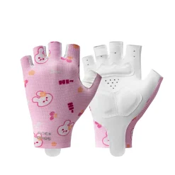 Kids Half Finger Cycling Gloves Non Slip