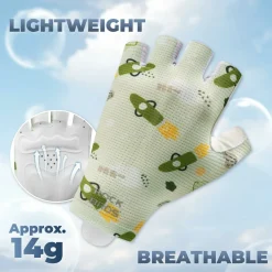 Kids Half Finger Cycling Gloves Non Slip