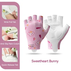 Kids Half Finger Cycling Gloves Non Slip