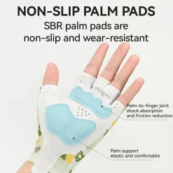 Kids Half Finger Cycling Gloves Non Slip