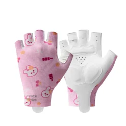Kids Half Finger Cycling Gloves Non Slip