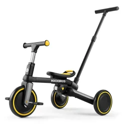 Kids 3 in 1 Tricycle Adjustable Seat Removable Pedals Toddler Ride On Bike