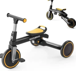 Kids 3 in 1 Tricycle Adjustable Seat Removable Pedals Toddler Ride On Bike