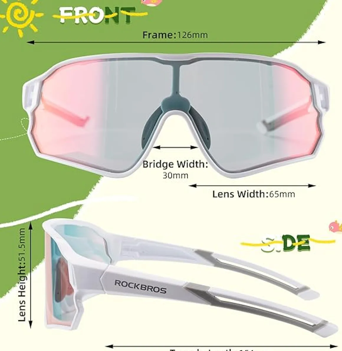 Kids Sports Glasses for Ages 8–14