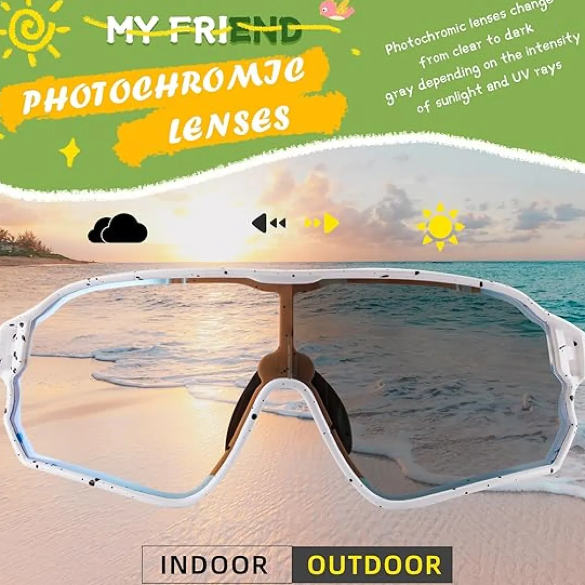 Kids Sports Glasses for Ages 8–14