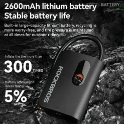 L1 Mini Electric Bike Tire Pump 70PSI