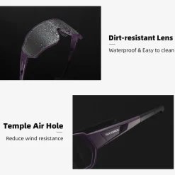 Low Wind Resistance Photochromic Sunglasses