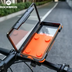 Magnetic Waterproof Bike Phone Holder Shock-Absorbing For 4.7–6.9‘’