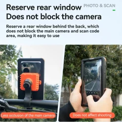 Magnetic Waterproof Bike Phone Holder Shock-Absorbing For 4.7–6.9‘’