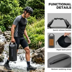 Magnetic 100% Waterproof Fork Bag Dry Bag 6L