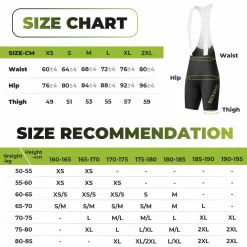 Men’s Cycling Bib Shorts for 77–104°F - YDDK013