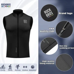 Men¡¯s Cycling Vest - Windproof for Spring & Autumn