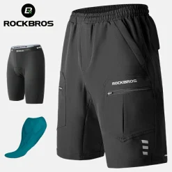 Men's 2-in-1 Casual Cycling Shorts with 3D Padded Liner
