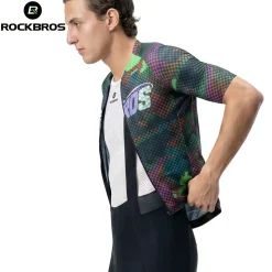 Men's Short Sleeve Cycling Jersey Reflective Quick-Dry Breathable