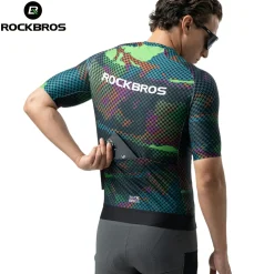 Men's Short Sleeve Cycling Jersey Reflective Quick-Dry Breathable