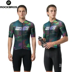 Men's Short Sleeve Cycling Jersey Reflective Quick-Dry Breathable