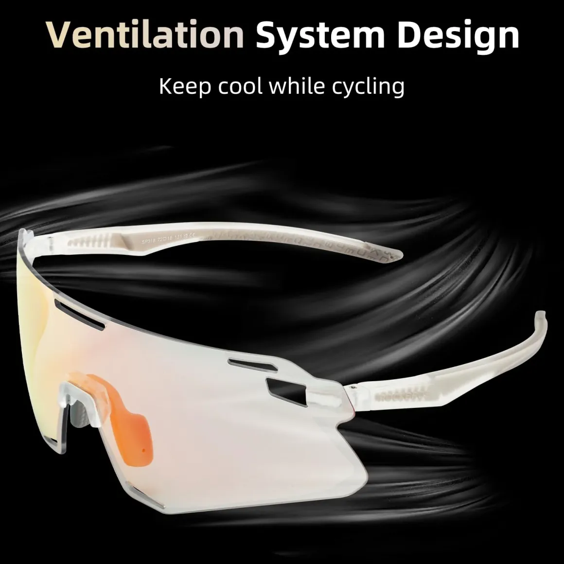 Men's TR90 Photochromic Cycling Sunglasses for MTB
