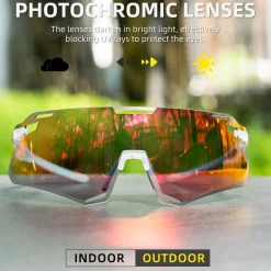 Men's TR90 Photochromic Cycling Sunglasses for MTB