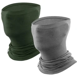 Merino Wool Thermal Neck Gaiter Face Mask for Men Women