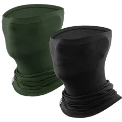 Merino Wool Thermal Neck Gaiter Face Mask for Men Women