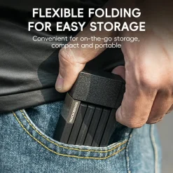 Mini Folding Bike Lock with Mount Bracket