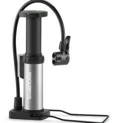 Mini Portable Aluminum Bike Floor Pump with Presta and Schrader 100PSI