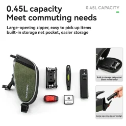 Multifunctional Cycling Tail Bag With Light